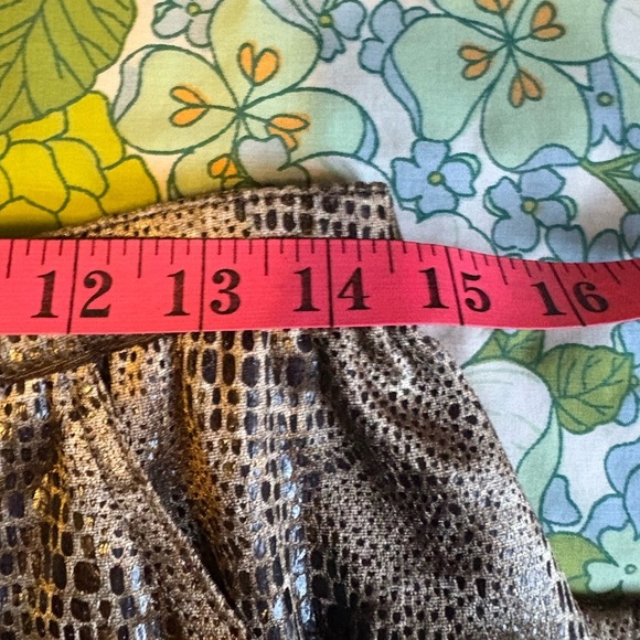 Vintage Carole Little Petites Faux Snakeskin Skirt Size 10 - Picture 6 of 7